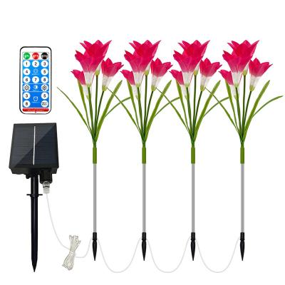 China Newest Design Garden Quality LED Lily Light 57X44X18cm Outdoor Light Garden Quality LED Power Light for sale