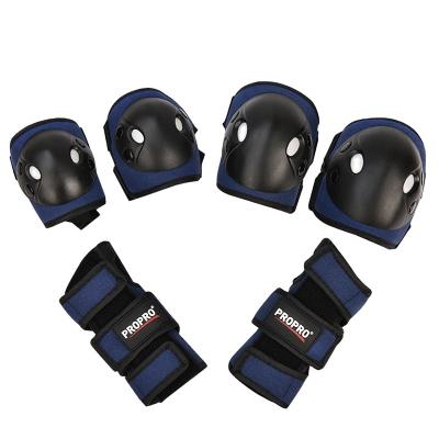 China Sale Child's Universal 3 Pack Knee Elbow In-stock Pads Wrist Guards For Inline Skating Recycling Ski Six Pieces In One Sets Combo for sale