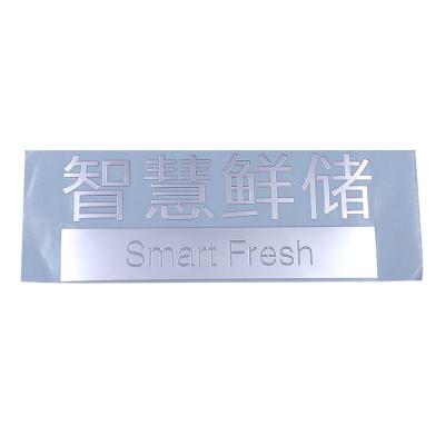 China Waterproof custom high quality ultra-thin custom electroform parts nickel nameplate metal brand design OEM adhesive sticker for sale