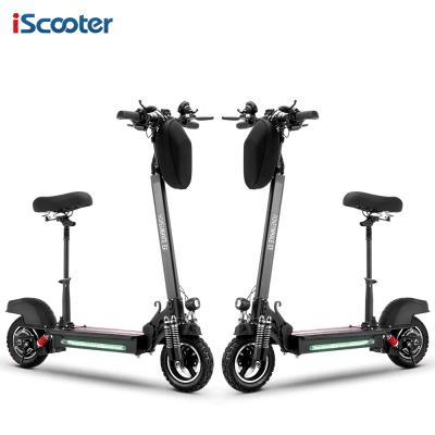 China Outdoor Sports Iscooter E5 10 Inch Wheels Battery Offroad Scooter 48v 600W 45-50km/h Electric Free Boat Adult E Scooter for sale