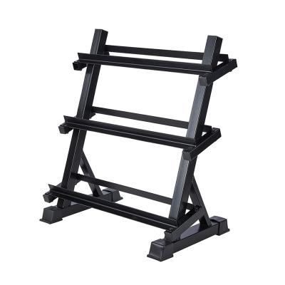 China New Plastic-Sprayed Listing Steel Pipe Modern Dumbbell Rack Professional Adjustable Dumbbell Rack for sale