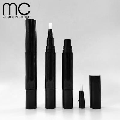 China Twist Design T302 4ML/5ML Empty Black Pen For Nail Polish Gel Pen Package for sale