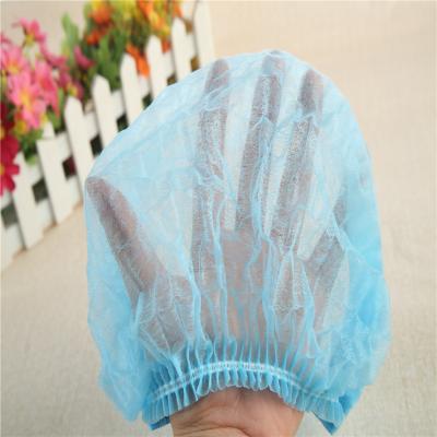 China Single elastic or double elastic disposable PP nonwoven bulky head cap suitable for daily food processing wear for sale