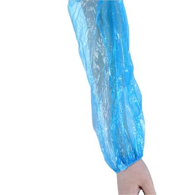 China Disposable transparent PE Oversleeve Plastic Sleeve Cover Waterproof Men Women Disposable Covers Disposable Arm Sleeve Cover for sale