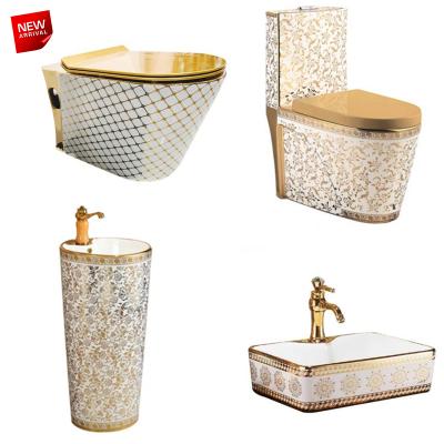 China Double-Flow Sanitary Ware Lavatory Sinks One Combo Positive Modern WC Furniture Washroom Bathroom Set for sale