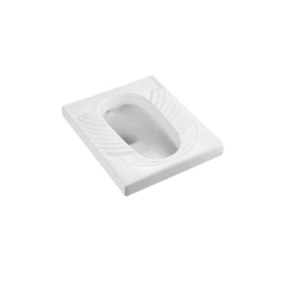 China Panless Asian Ceramic White Bathroom Fender Squat Style Public Toilet Indian Toilet Pan for sale