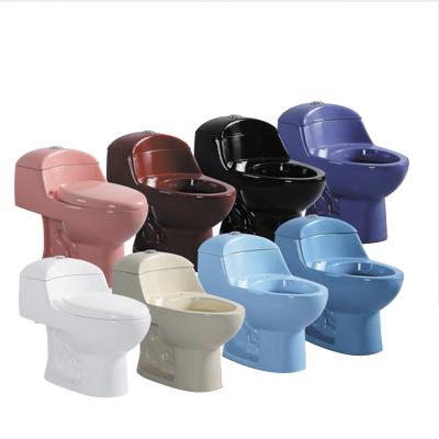 China One Piece Hot Siphon Double-flow Flush Sale Bathroom Composting Ceramic Colorful Toilet Bowl for sale