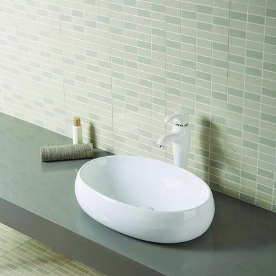 China Top quality eco-friendly wash basin bathroom sinks ceramic oval above counter basin for sale