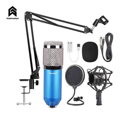 China Bm800 Professional Studio Condenser For Desktop PC Laptop USB Condenser Microphone Webcast Video Entertainment With Bracket Set for sale