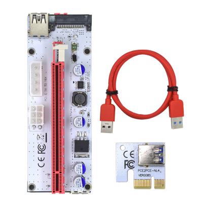 China 008S desktop pcie 1 to 4 slots 16x pci riser express card pci-e riser card for sale