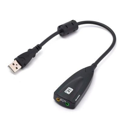 China Usb Sound Card For PC Notebook 5HV2 USB Sound Card 7.1 External Adapter USB To 3D Headphone Sound Audio Microphone 3.5mm for sale