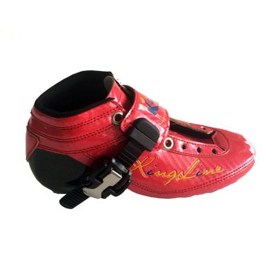 China Hot new Boot-roller integrated speed skating boot, red all-carbon speed skates, customizable logo for sale