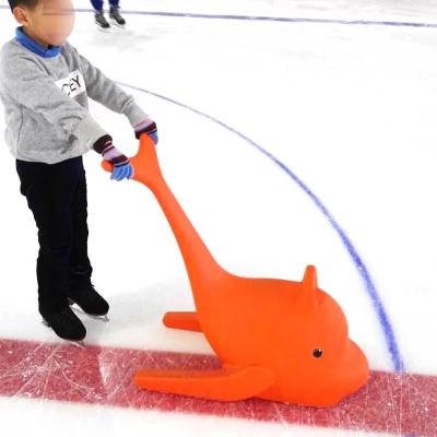 China Factory direct children's ice skate low temperature resistant cute dolphin adult ice skate helper for sale