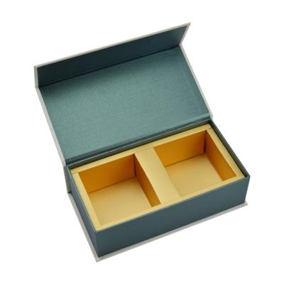 China Food Grade High End Luxury Saffron Cardboard Paper Recyclable Gold Custom Printing Packaging Gift Boxes With Paper Card Divider for sale