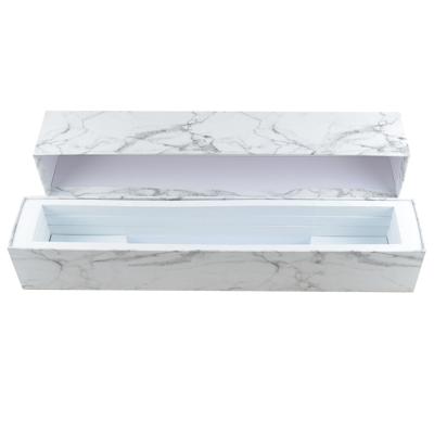 China Handmade Fancy Cardboard Marble Paper Hard Cover and Low Mouth Organ Paper Boxes with EVA Trays Empty Harmonica Packaging Boxes for sale