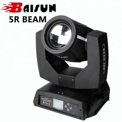 China Club disco dj bar stage lighting Baisun brand harpy 5r 200w beam moving head lights with dmx512 14colors 16ch head moving light for sale