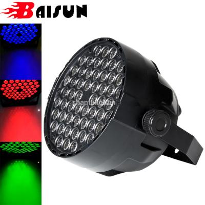 China Garden BAISUN LED Stage 1.5W*54pcs LED Lighting RGB 3 In 1color DJ Light Color Changing Led Light For Party for sale