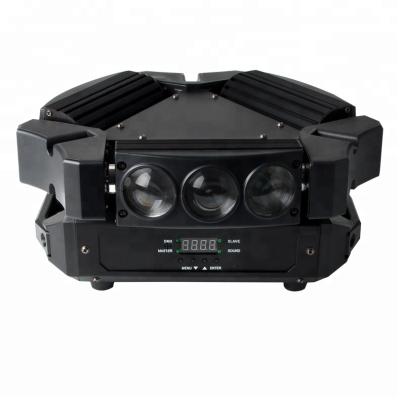 China baisun brand high speed 10W 9cs mini led spider beam light rgbw 4 in 1 moving head wash stage light for sale