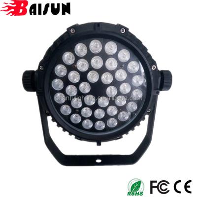 China Baisun 36pcs IP65 LED Par Light RGB 3IN1 Waterproof Multi Color DJ Lights Professional Stage Light 48*48*37cm for sale