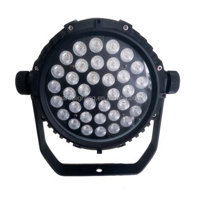 China Zhejiang BAISUN 3w*36pcs rgb single color theme park waterproof led light disco led par can light for sale