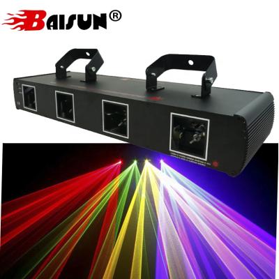 China Theme Park Baisun Brand Guangzhou Four Laser Light DJ Disco Show Club Red Green Blue Stage Light for sale