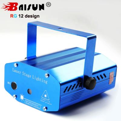 China Easy to Install and Use Baisun Brand 12 Design ST09D 12 in 1 Pattern Projector Laser Christmas DJ Red Blue Light for Sew Machine for sale