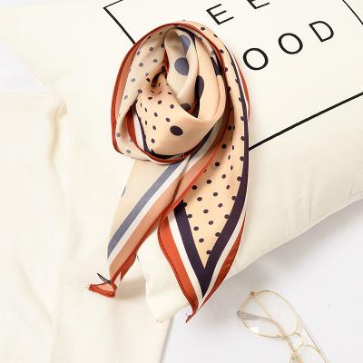 China Lady Neck Hair Scarves Design Print Head Scarf Fashion Girl Silk Hair Scarves Hot New Decoration Women's Silk Narrow Scarves 2021 Hot Parasol Long for sale