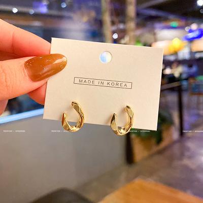 China New Stud S925 Female Jewelry Woman Earring Drop Shipping Silver Advanced Irregular Design Fashion Trendy Earrings 2021 for sale