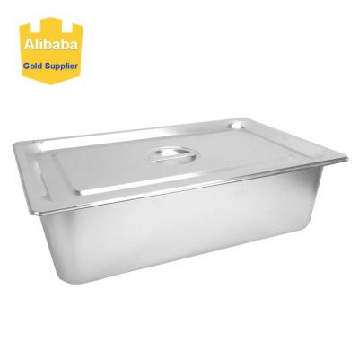 China Nansheng American Stainless Steel GN Pan 1/1 100mm GN Container Hotel Casserole Pan For Restaurant Buffet Using for sale