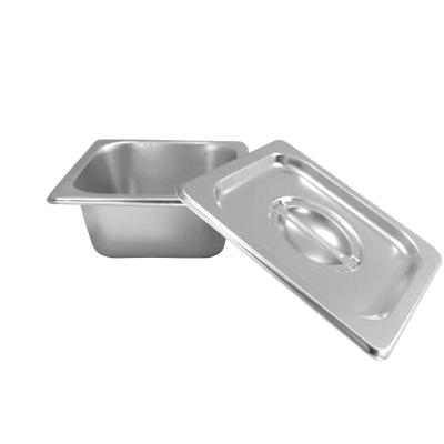 China American style hot sale SS201 GN food pan 1/6 stainless steel steam table pan gastronorm pan for hotel restaurant catering for sale