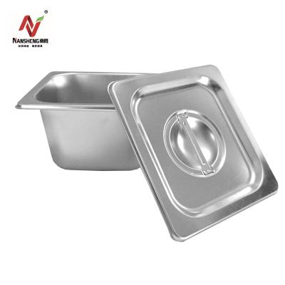 China High quality standard American style GN pan gastronorm containers 1/6 65mm stainless steel food pan for catering equipment used for sale