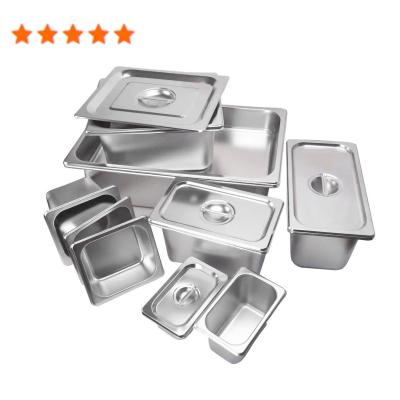 China EU Nansheng OEM ODM stainless steel gastronorm pan US or GN restaurant customized container for hotel serving dishes supplies for sale