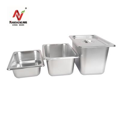 China Easily Cleaned Food Pans Tray Kitchens 201 304 Stainless Steel Gastronorm Pan Buffet Tray GN Pans for Hotel and Restaurant Supplies for sale