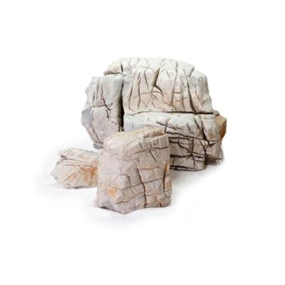 China Wholesale Viable Landscape Aquatic Accessories Natural Turtle Texture Stone Bar Stone Decorative Stones For Aquarium Clandscaping for sale