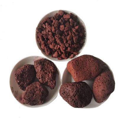 China Hot Sale Viable Natural Scoria Pumice Red Lava Stone Volcanic Rock Boulder Landscape Aquarium for sale