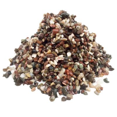 China Viable natural colorful gravel garden or aquarium decoration stone material for aquarium and garden street landscaping for sale