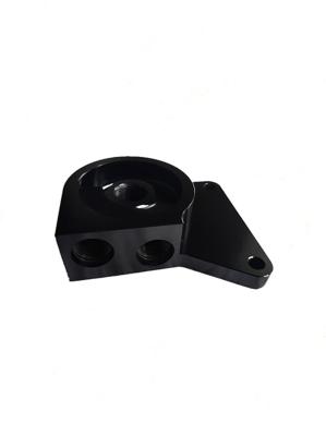 China OEM CNC Machined Turning Aluminum Black Anodized Parts for sale