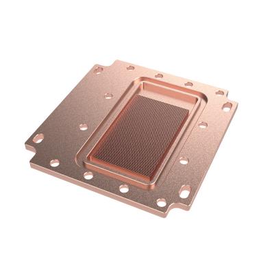 Китай Heatsink ребра CNC подвергая механической обработке медный Skiving для водяного охлаждения продается