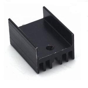 China TO-220 Heat Sink 15*11*20 25mm Radiator Black White PIN Heat Sink for sale