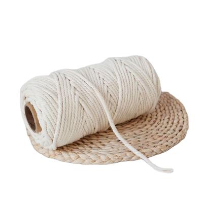 China No New Style Elasticity Wax Rope 4Mm Twist Rope Cotton Macrame Cotton Rope for sale