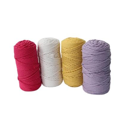 China Wholesale No Elasticity 2022 Hand - Hat 4Mm Woven Cotton Rope 12Mm Macrame Rope for sale