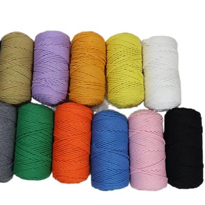 China No Elasticity Hand - Woven Braided Rope Cotton Rope 50 Meters 5Mm Macrame Rope for sale