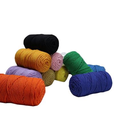 China No Elasticity 3Mm 100M Macrame Rope Professional 100% Cotton Metallic Rope for sale