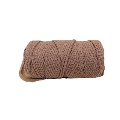 China No Elasticity Hand Braided Yarn 4Mm Cotton Braided Rope Cotton Rope Cotton Braided Rope for sale