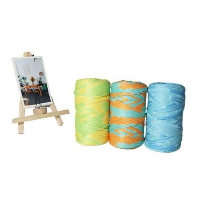 China Diy Light Hand & Woven Bag Yarn Kit Tshirt Yarn Hand Knitting Cotton Crochet T-shirt Yarn for sale