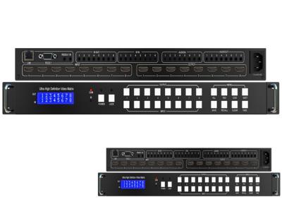 Китай Switcher 4K 60Hz матрицы инфракрасн аудио UHD HDMI 2,0 18Gbps 8x8 безшовный продается