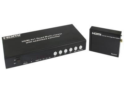 Chine Visionneuse multi de quadruple du supplément HDMI 4x1 d'UTP avec la commande de commutateur sans couture de RS232 et d'IR à vendre