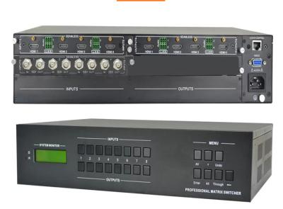 Chine Vidéo 4K 30Hz HDMI Matrix 4x4, HDMI Matrix Switcher Splitter 4 en 4 sortie EDID à vendre