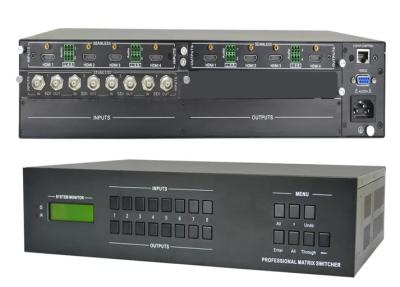 Китай DVI Video Matrix Switcher с 4 входами и 4 выходами, управляемыми передней панелью продается