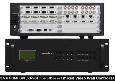 China Custom made HDMI DVI Video Wall Controller 3G SDI Fiber HDBaseT Mixed for sale